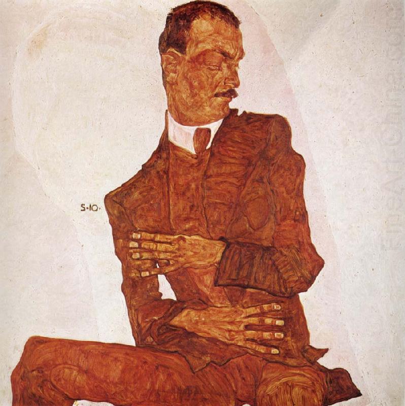 Egon Schiele Portrait of the Art Critic Arthur Roessler oil painting picture